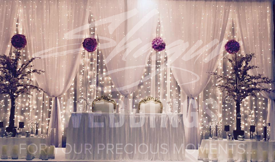 Jaladuta Backdrop with Sweetheart table in Pink