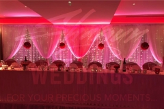 Jaladuta Backdrop with Head Table in Red