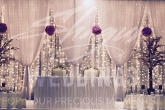 Jaladuta Backdrop with Sweetheart table in Pink