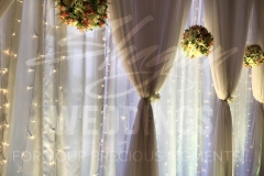 Reception - Jaladuta Backdrop with Green Flower Balls