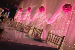 Recpetion - Jaladuta Backdrop with Pink Flower Balls